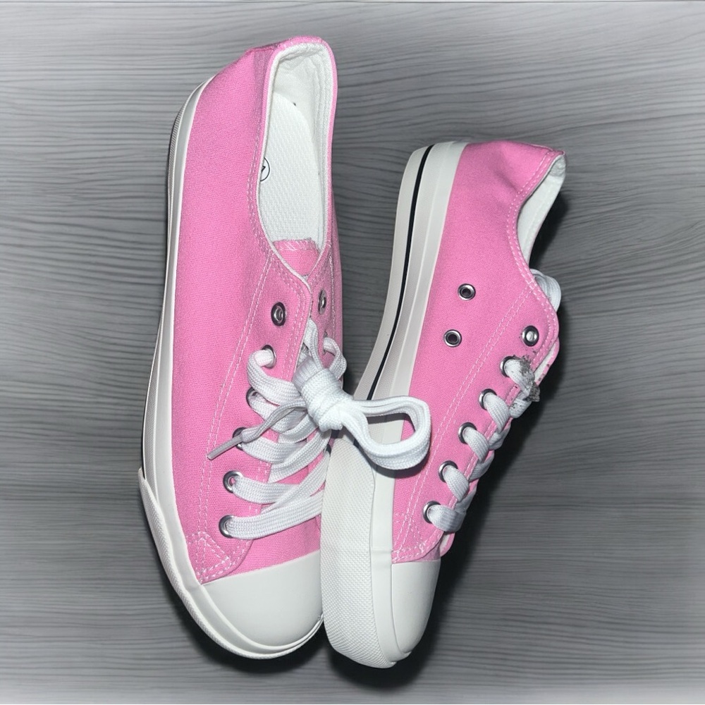 Pink Canvas Sneakers